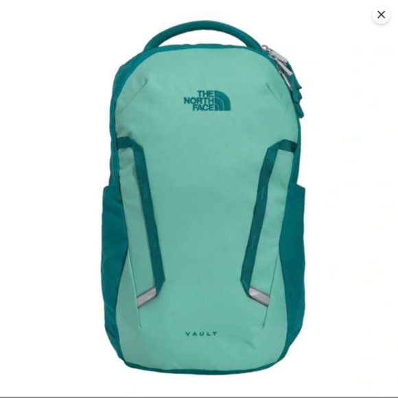 NWT The North Face Vault Backpack 26L WASABI/HARBRBLU COLOR - Picture 5 of 5